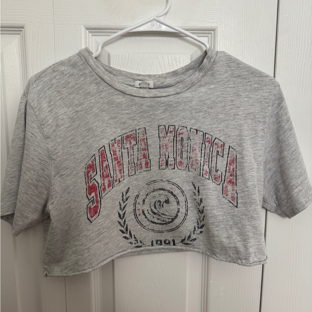 Garage Light Gray Cropped Tee